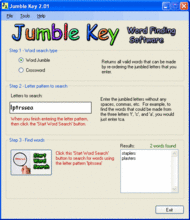 Jumble Key screenshot